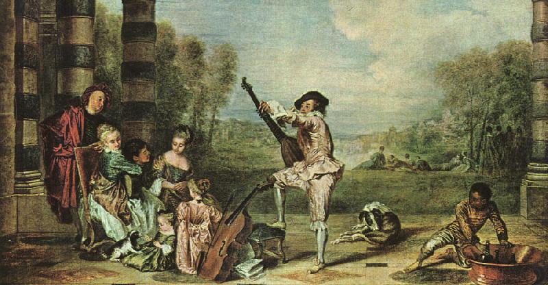 Mezzetin, Jean-Antoine Watteau